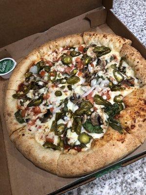 Large Stuffed Crust Veggie Pizza