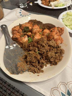 Beef Bihari, Chicken Bihari and Beef Seekh Kabab