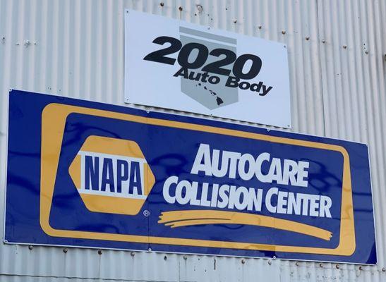 We're an I-Car Gold Class shop and NAPA AutoCare Collision Center. 2020 Auto Body handles dent repairs, paint services, & collision repairs.