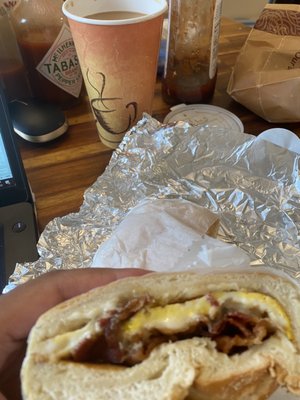 Bacon, egg and cheese