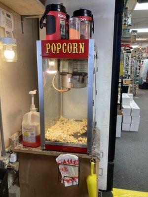 Free popcorn