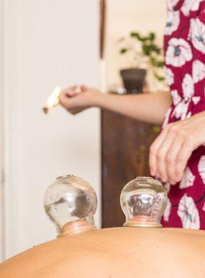 Fire cupping. Great for muscular pain & tension, chest congestion, and more! Plus, it's fun!