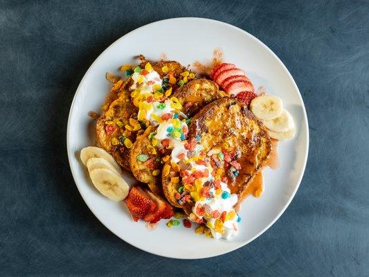 Fruity Pebble French Toast