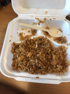 Chicken fried rice.