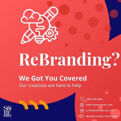 Thinking about rebranding your business? Look no further! Our expert team of designers will guide you through every step of the process.