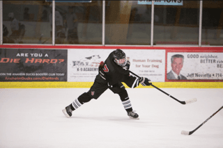 Father and son... Shane Sr year playing for Jserra HS Hockey Team