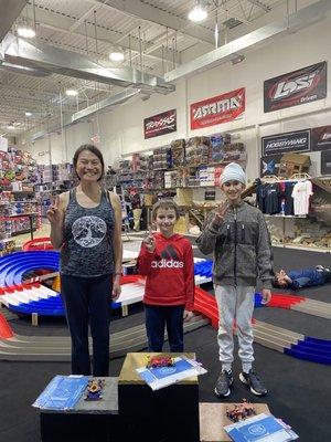 Winners of the Tamiya Mini 4WD Race, February 2022