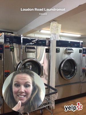 There are giant machines for those large load items like comforters or getting the laundry washed in no time!