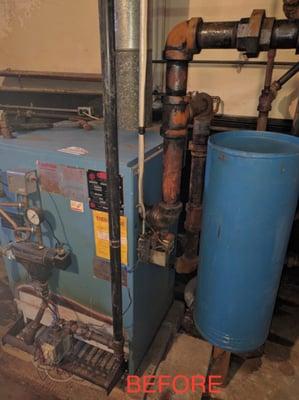 Old Boiler that needed replacing.