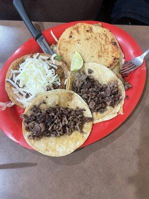 Tacos de Carne Asada Taco Chicharron Gordita Al Pastor Sope