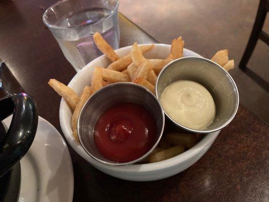 French Fries with ketchup & mayonnaise