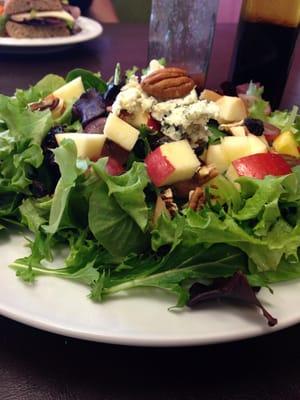 Napoleon Salad with pineapples, apples, grapes, raisins, and walnuts from Nature's Delight