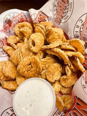 Fried Pickles, very salty!