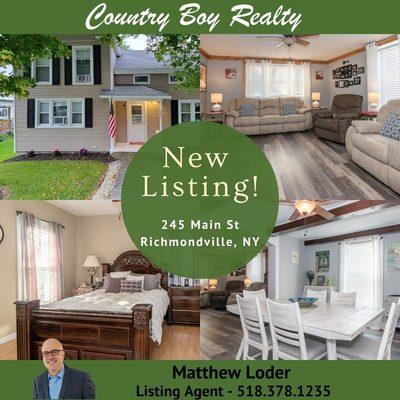 2022 Listing in Richmondville NY, Schoharie County