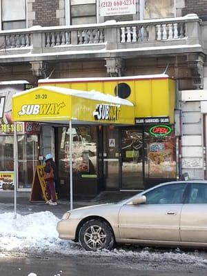 Subway and snow.