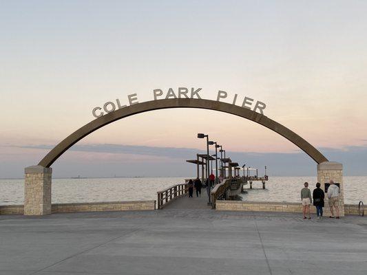 Sunset vibes at Cole Park Pier.