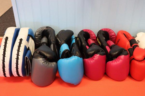 Boxing gloves for Kickboxing classes