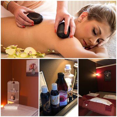 Premium essential oils for professional massage