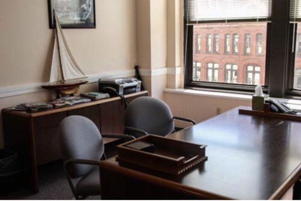 A office Inside time and weather building.