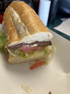 Twin Cheeseburger Hoagie