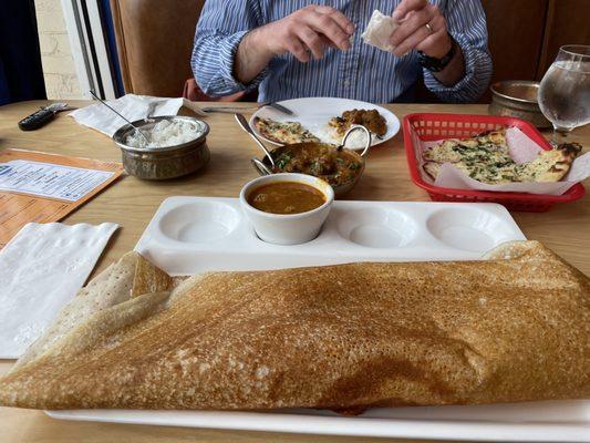 Chicken masala dosa