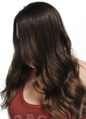 Brunette balayage