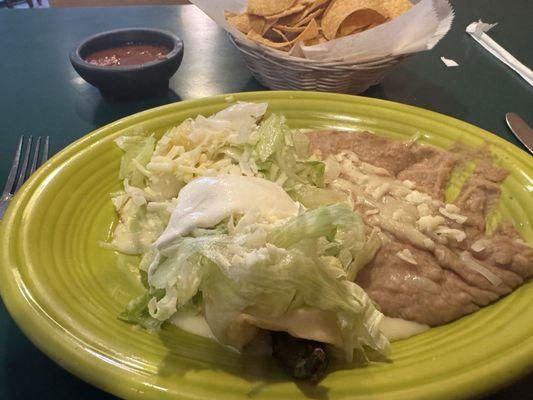 Delicious Shrimp Chimichanga!