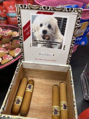 Cigar dog treats