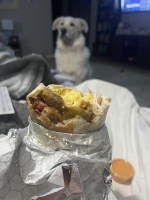 This burrito was absolutely delicious! They are named Bad Ass for a very good reason ! I will be ordering again soon!