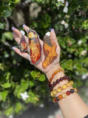 Amber jewelry