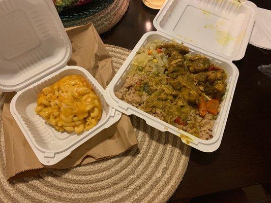 Curry Chicken Mac N Cheese