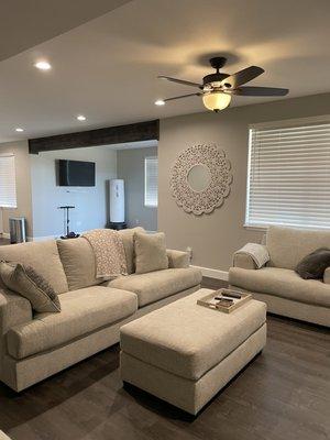 Basement open floor plan