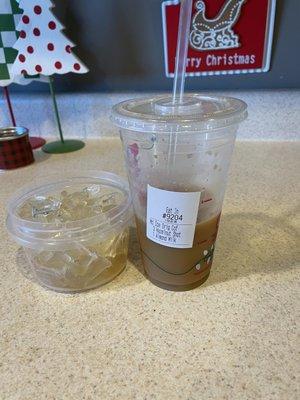 ice out of coffee