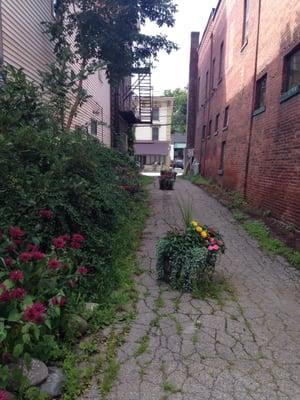 Take this cute alley to find La Strada!