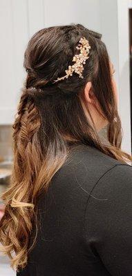 Lovely hairstyle updo!