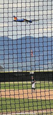 Flying over the Bandit baseball field