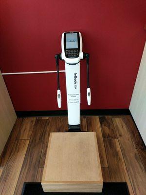 InBody measures body fat percentage, lean muscle mass, weight, BMI, and so much more!