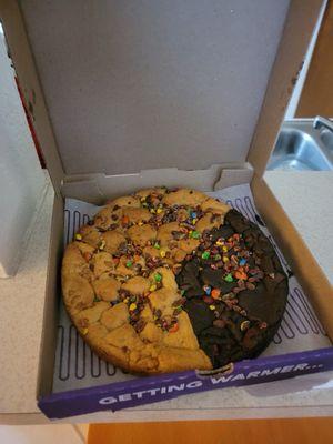 Birthday cookie with 3 flavors