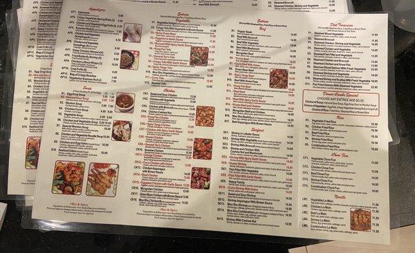 Full menu