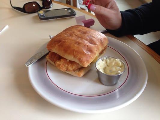 Cod fish sandwich