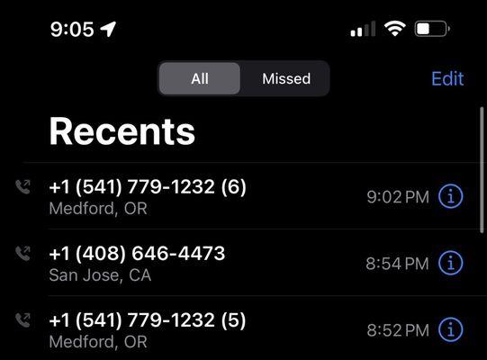 Proof of calling over a 11 times