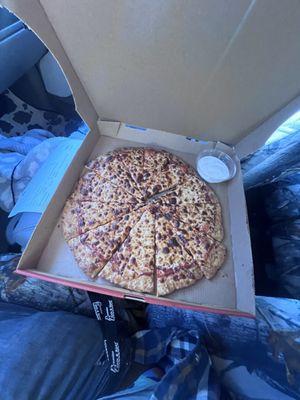 Large cheese pizza