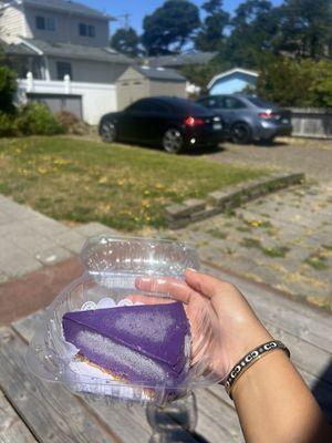 Ube cheesecake