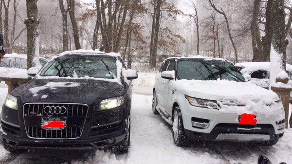 audi q7 and range rover