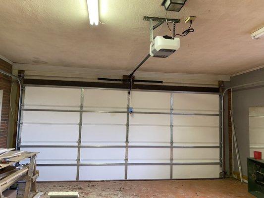 Inside garage door