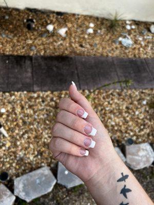 French Tip Acrylic Nails