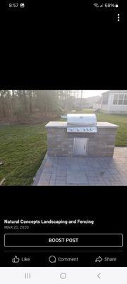 Stack stone grill