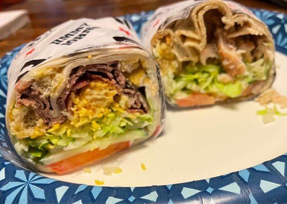 Limited Time Summer Wraps - Beef Ranch & Chicken Caesar.