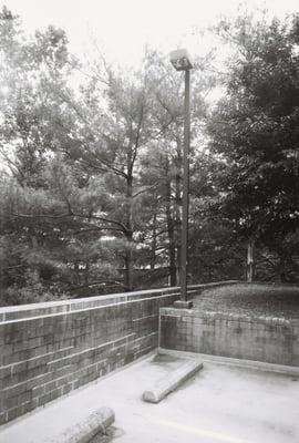 Top of the parking garage before construction.