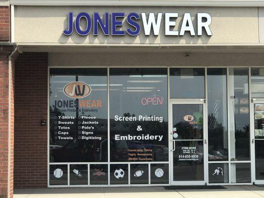 Stop by JonesWear Screen Printing and Embroidery Today!! 929 E Johnstown Gahanna, OH